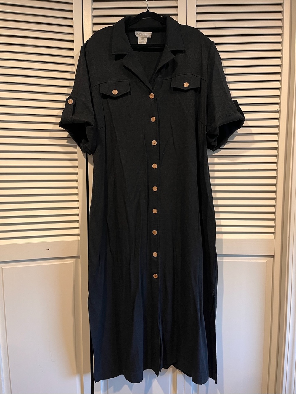 dressbarn Black Women's Top with Subtle Texture